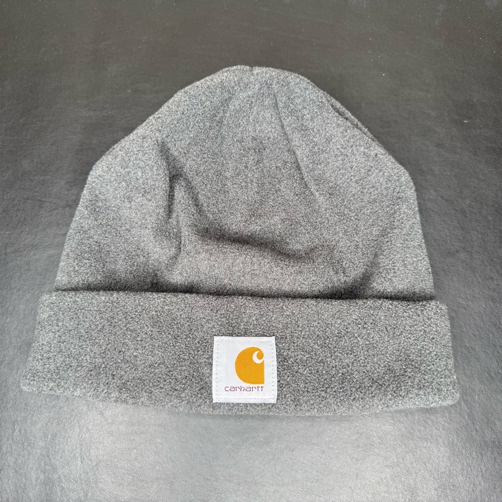 Carhartt Cuffed Mens Gray Winter Beanie Hat Cap #14806 One Size Fits All